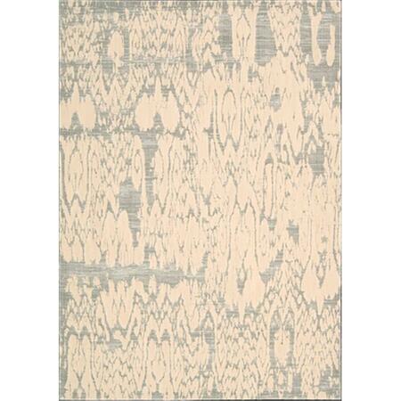 NOURISON Nepal Area Rug Collection Ivory Grey 5 Ft 3 In. X 7 Ft 5 In. Rectangle 99446151599